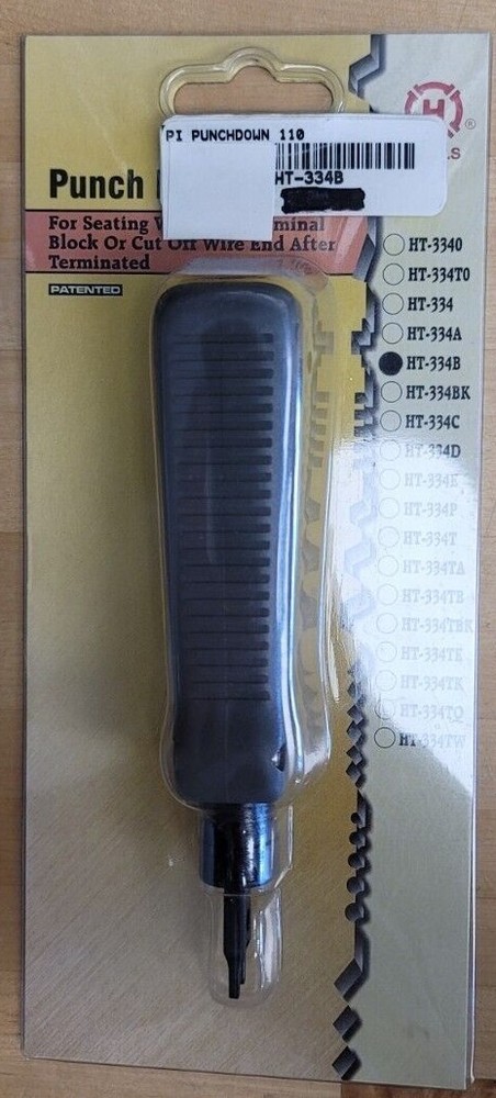New Old Stock In-Box H Tools Cat 5 Punch Down Tool HT-334B