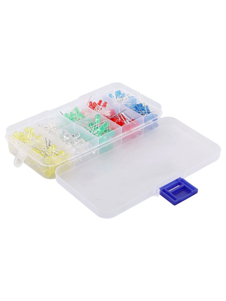 300 Pcs LED Diode Set with 5 Different Colors Suitable for Various DIY Projects