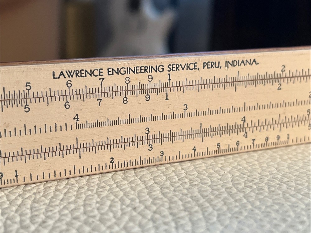 VTG Lawrence Engineering Service Slide Rule Made in USA