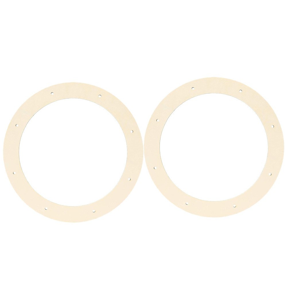 2 Pcs Wooden Wreath For Crafts Frames Practical Wreath Making