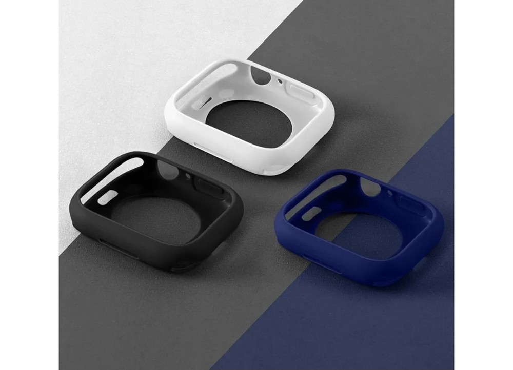 3 Pack Silicone Protective Case for Apple Watch Case 41mm, Hollow Shockproof B30