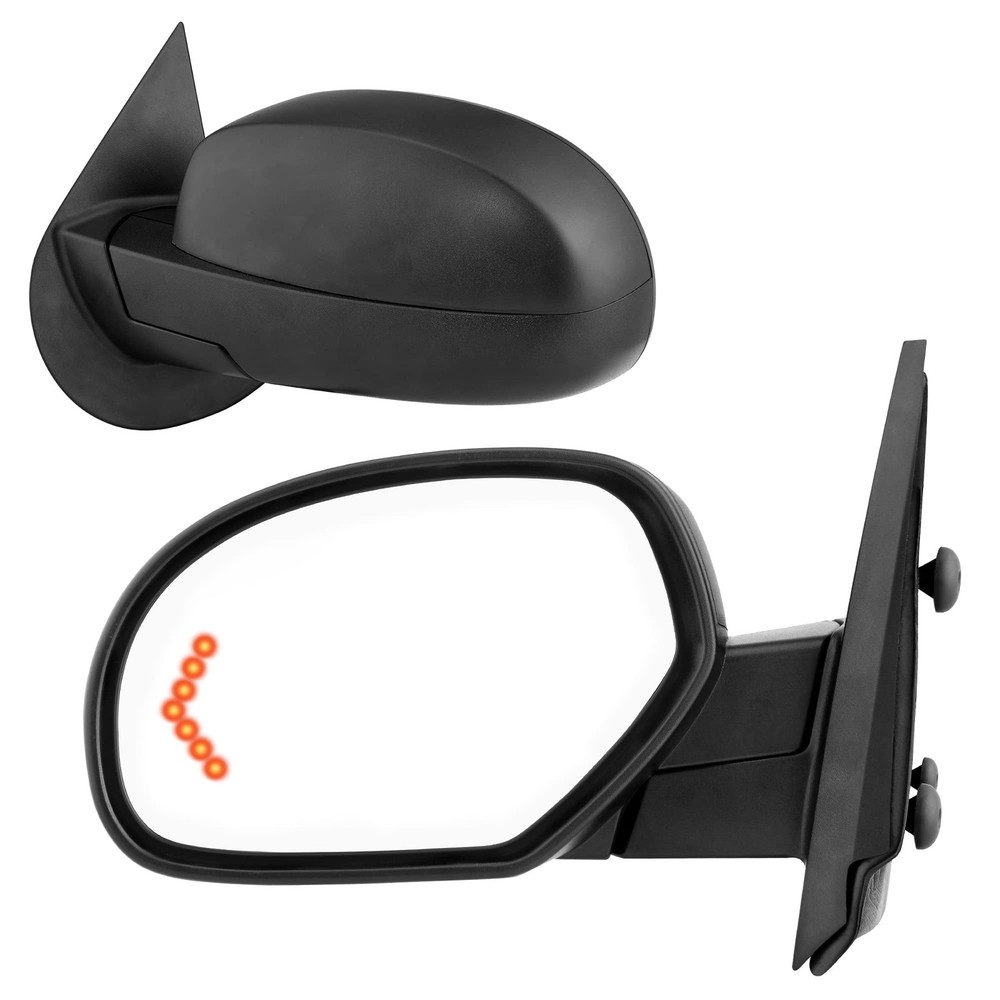 YITAMOTOR Towing Mirrors Compatible with 2007-2013 passenger side, Black