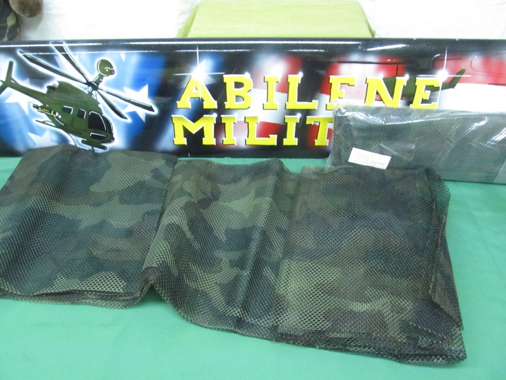 Individual Woodland Camouflage Net, 96" x 60" Military Camo Netting 5ft x 8ft