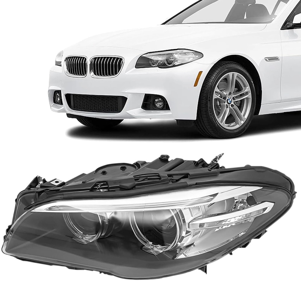 2014-2017 5 Series Halogen Headlight Left Driver w/LED DRL Without AFS
