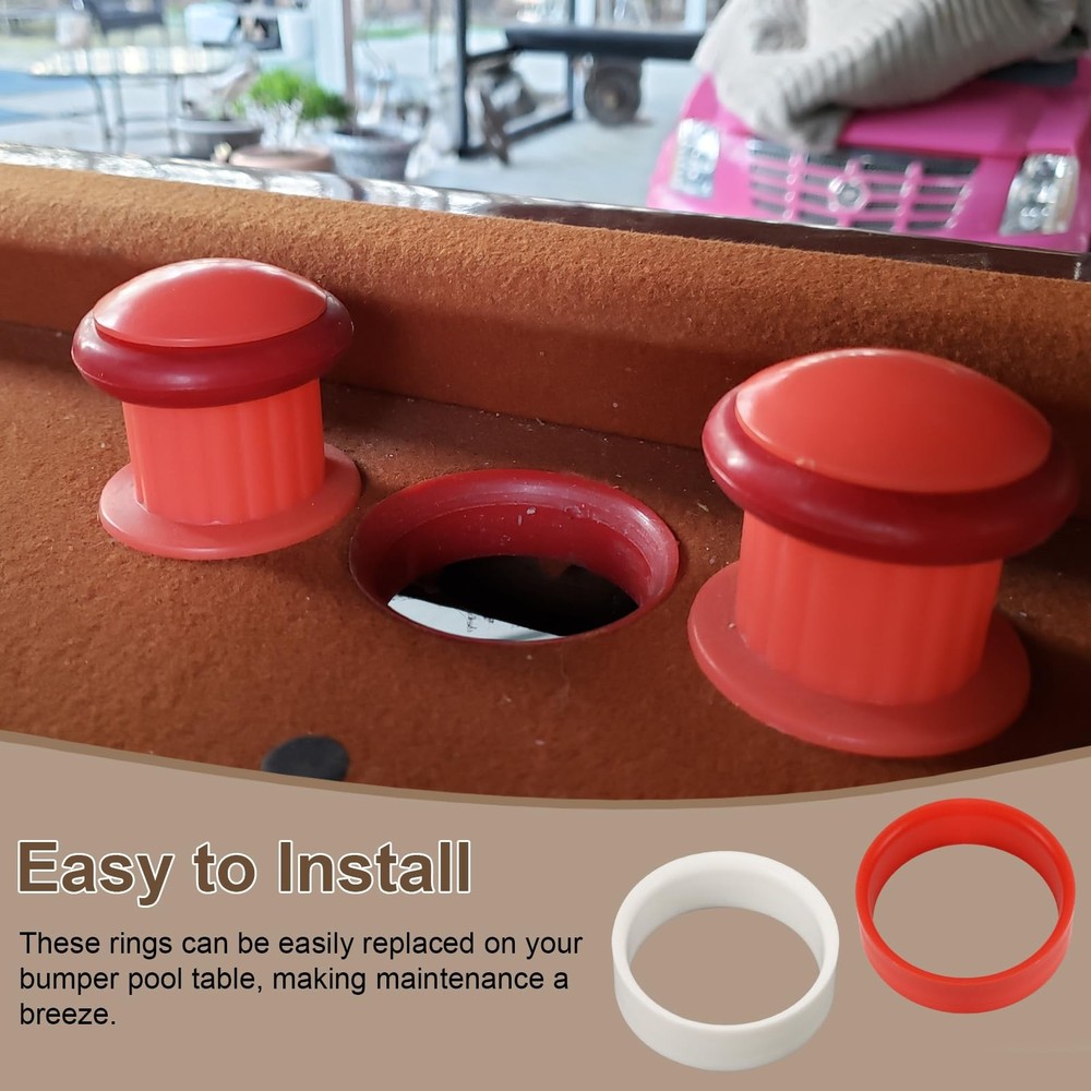 Hole Liners for Bumper Pool Table Plastic Bumper Table Hole Rings Bumper Pool