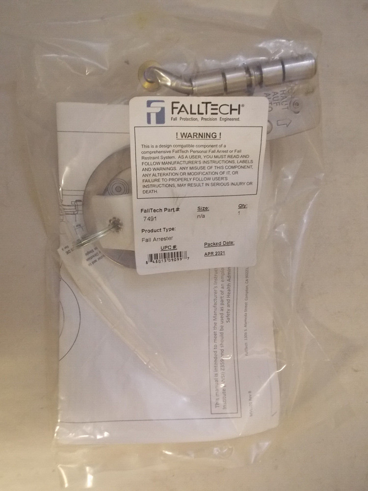 Falltech 7491 Stainless Self-Tracking Hinged Rope Grab
