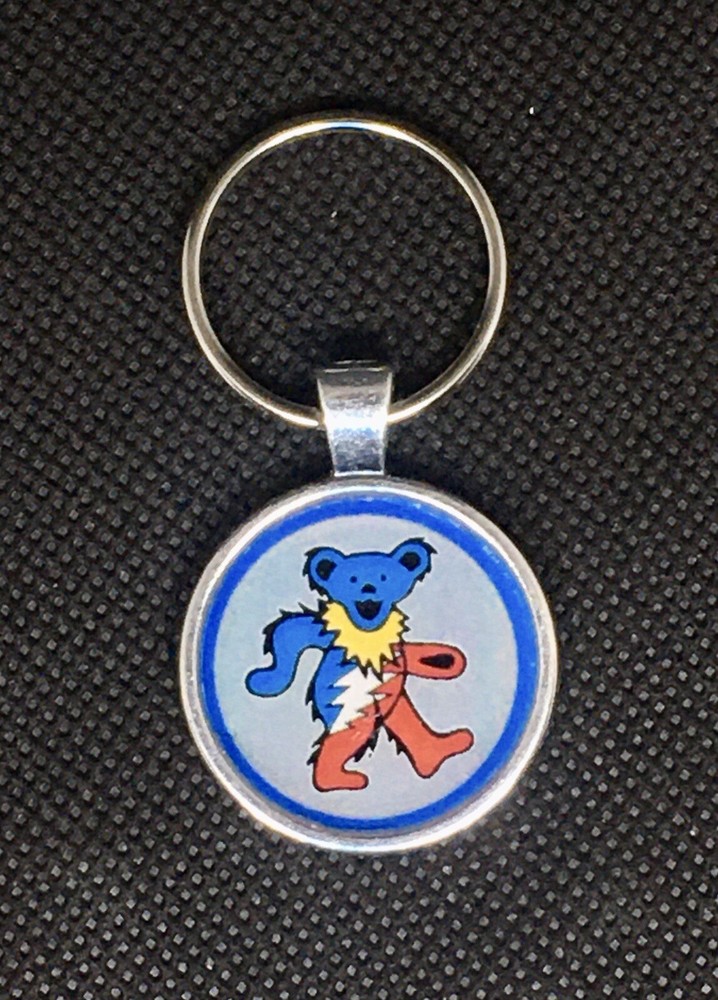 Grateful Dead “Red, White & Blue Dancing Bear”Keychain