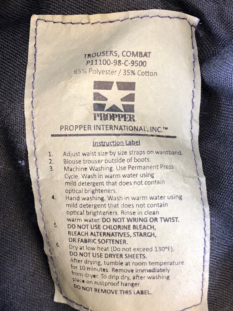 Propper Combat Trousers Size Large-Regular Blue