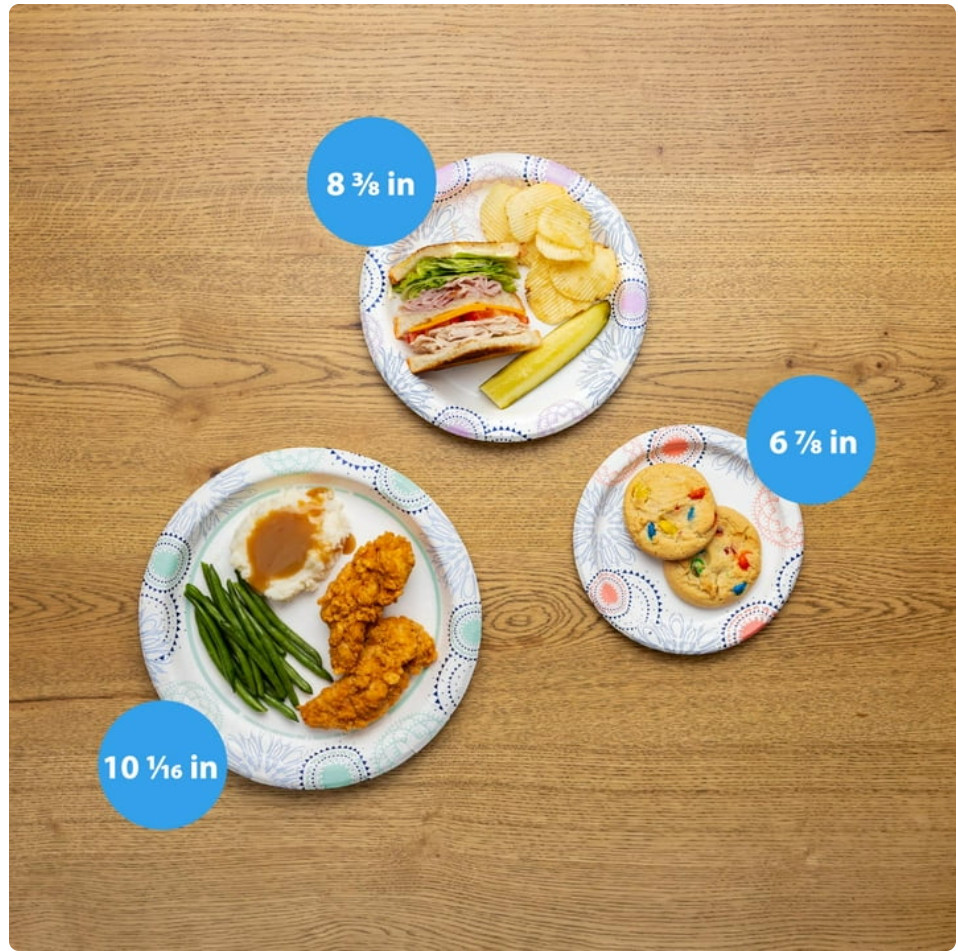 Great Value Disposable Paper Plates, 8.5", 300 Count