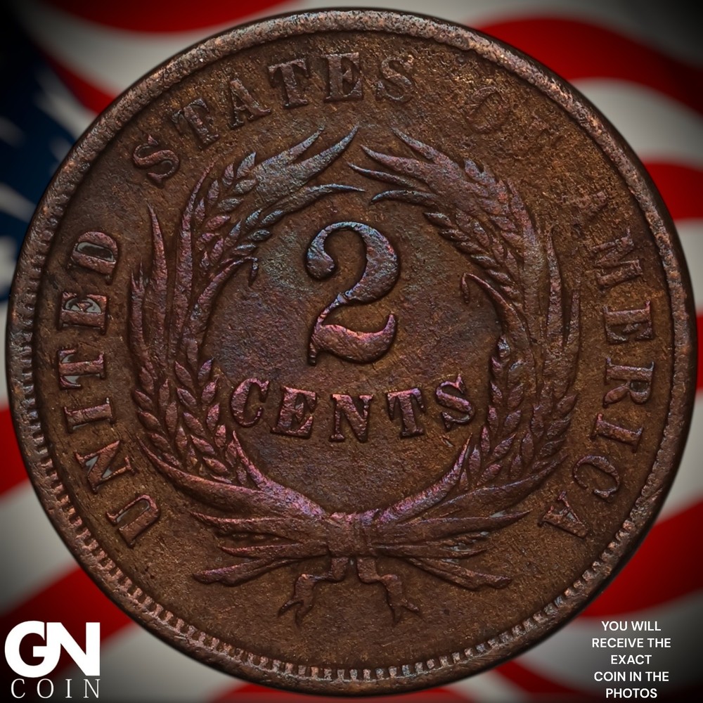 1864 2 Cent Piece A1144