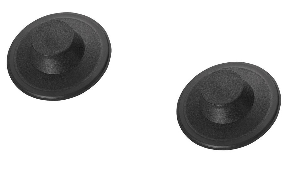 2 pack Black Universal Garbage Disposal Stoppers