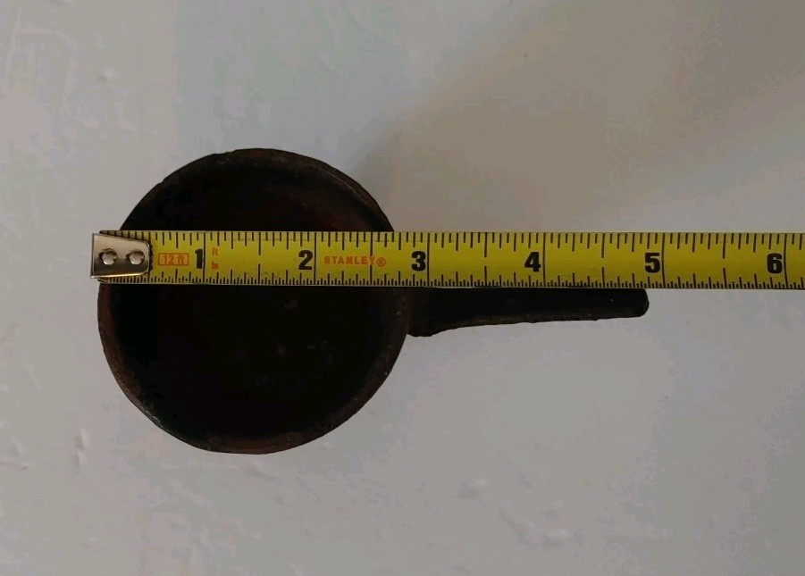 Salesman Sample Cast Iron Footed Handled Pot