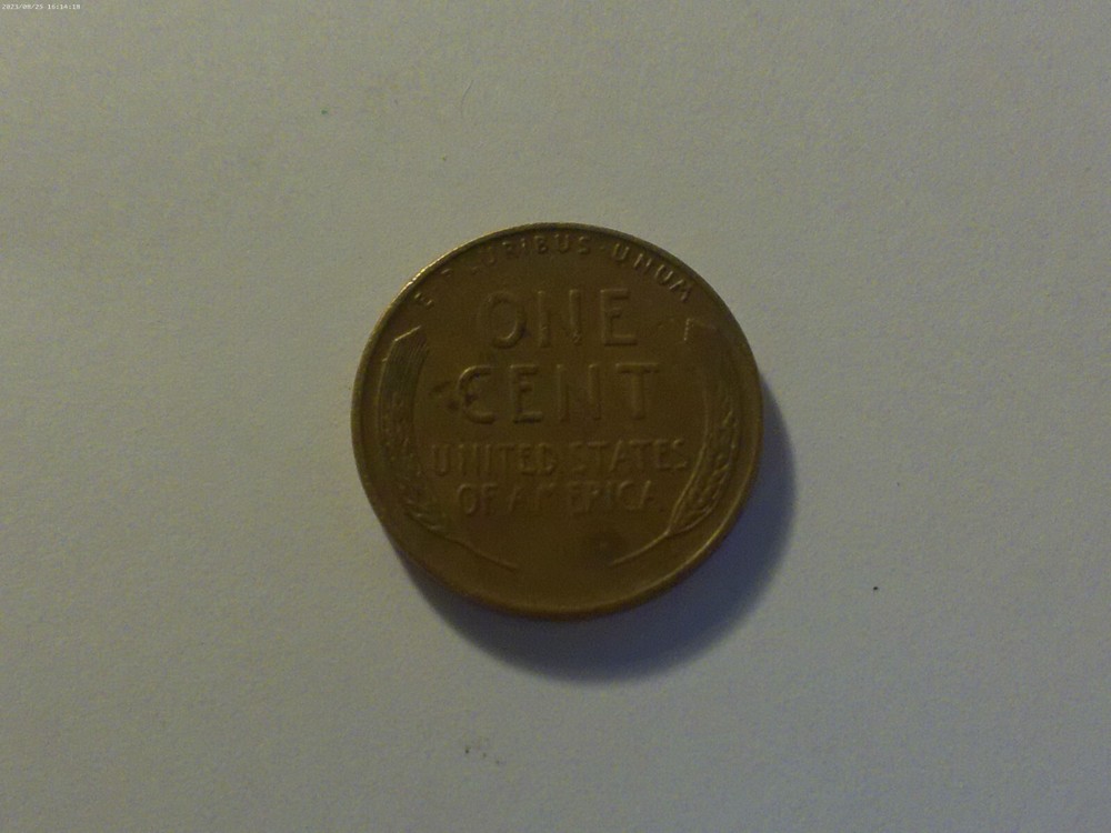 1942 Lincoln Wheat Cent Error on Reverse