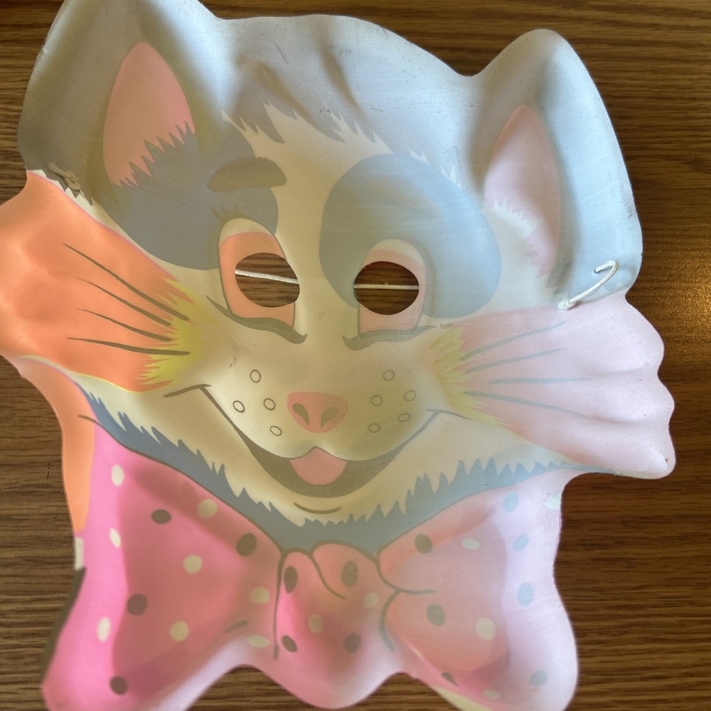 NOS Plastic Cat Halloween Mask
