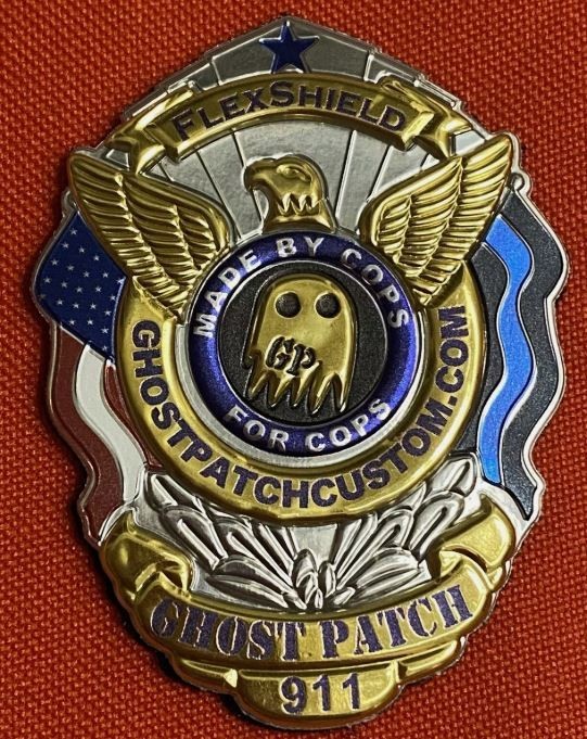 SHOT 🎯 Show 2025 GHOST PATCH Flex Badge custom PVC patch, Hook & Loop, NEW!