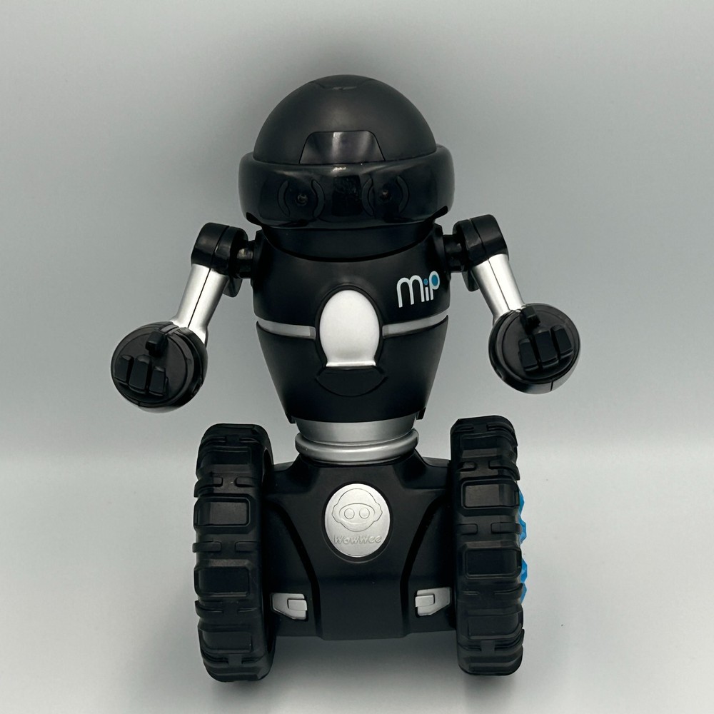 MIP WowWee Toy Coding Rolling Robot 0820 Black/Silver Smart App -Works! 2013