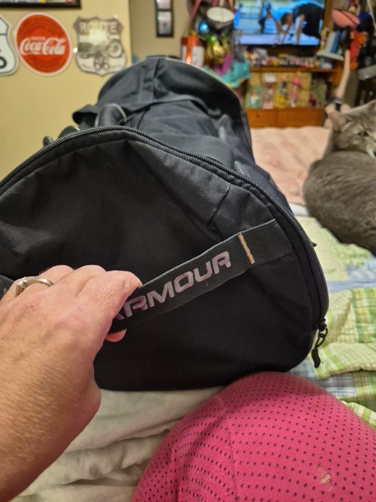 Large Under Amour Storm Black Duffle Bag