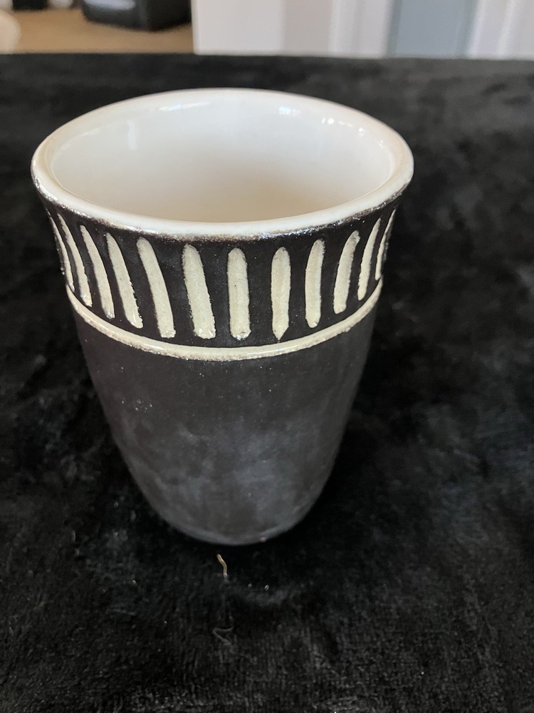 Studio Art Pottery Small Cup/ Planter Hand Made