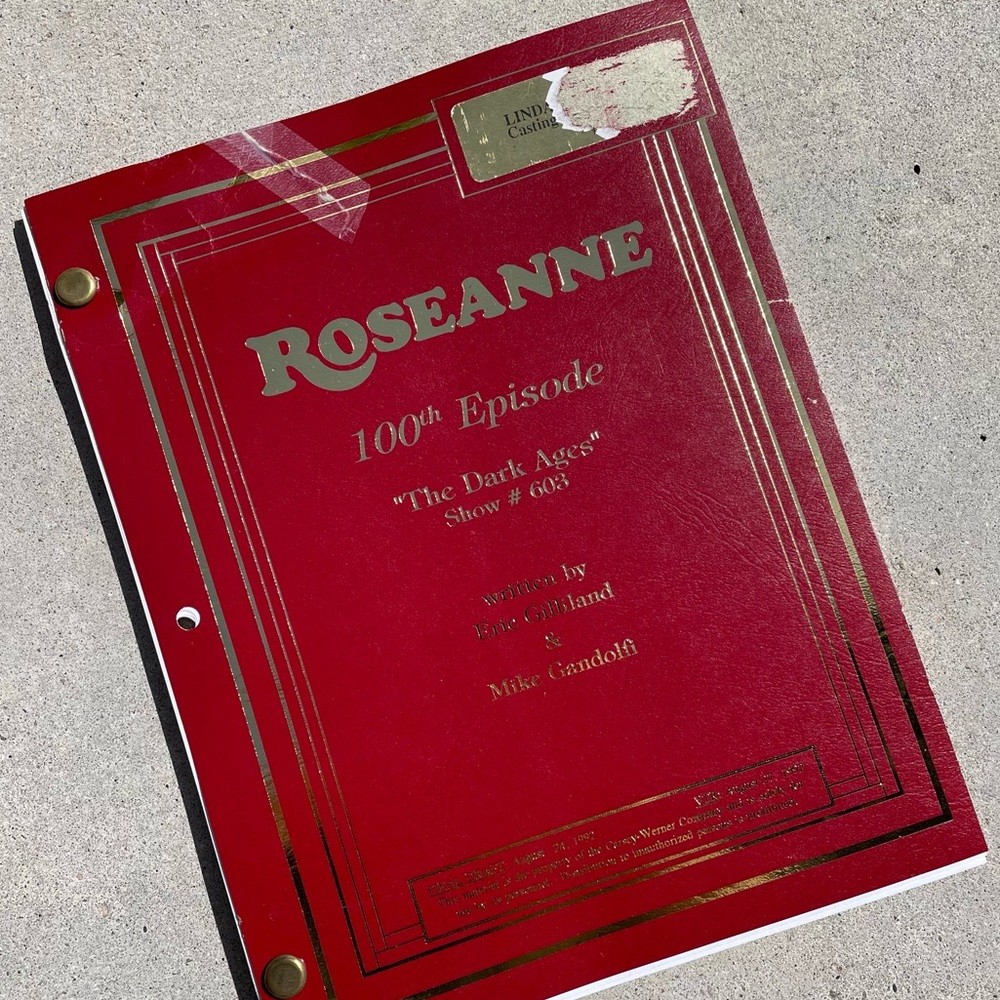 Roseanne 100th Episode Original Production Used Final Draft Script HISTORICAL!!