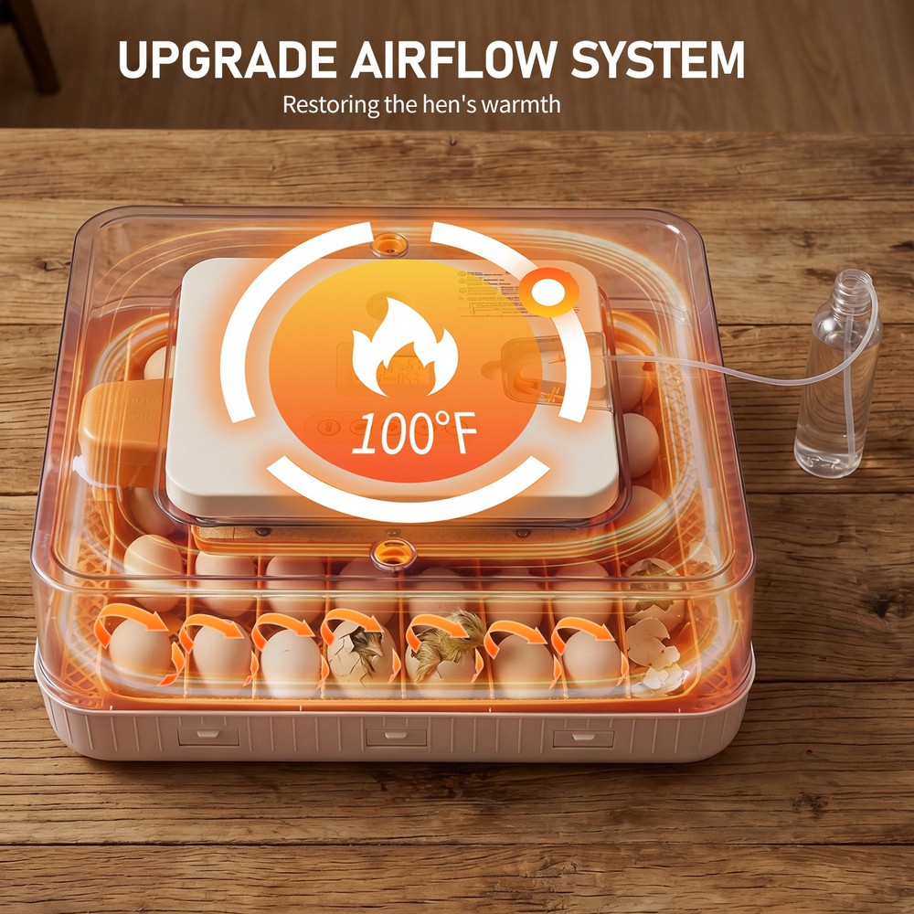 56 Eggs Incubator Automatic Digital Chicken Egg Hatcher Temperature Control