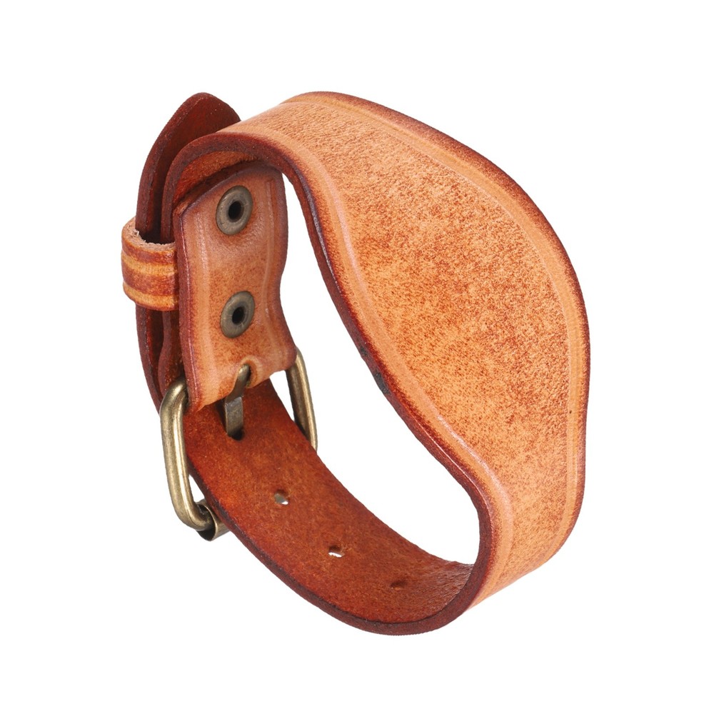 Plain Leather Bracelets Buckle Bangle,Brown Black Retro Bracelets