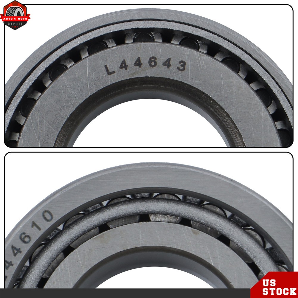 2 Set L44643 L44610 Boat Trailer Bearing Kit For 1" 2000-2200 Lbs Trailer Axle