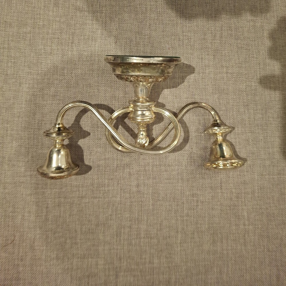 Vintage Silver Plated Candleabra unmarked