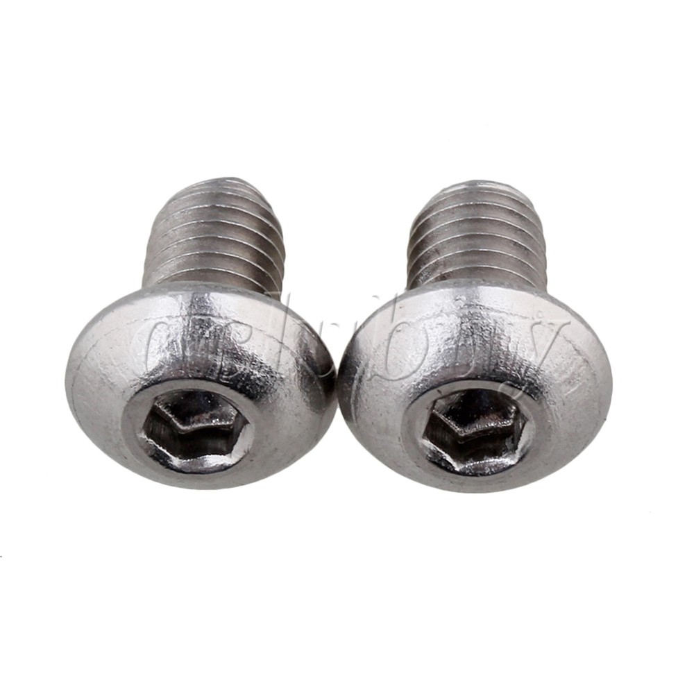 50pcs Silvery Metric Thread M5x8mm Button Head Hex Socket Cap Screws Bolts