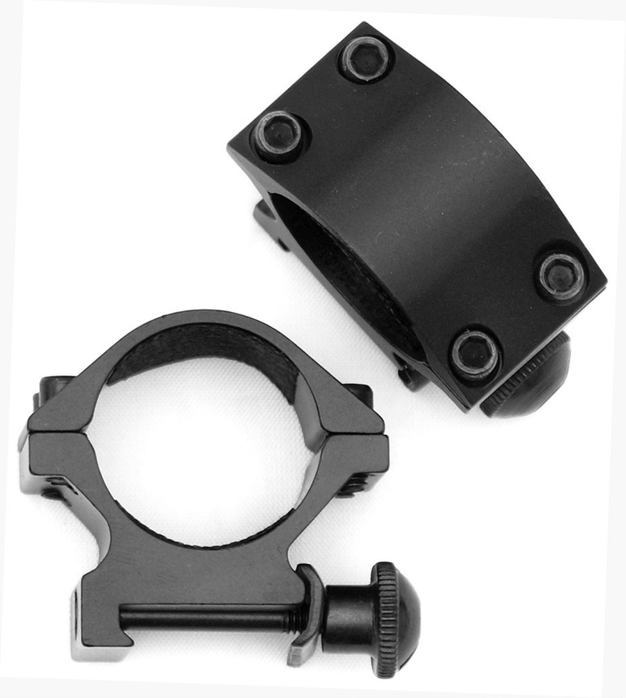 1" Flashlight Ring Mount Low Profile Picatinny 7/8 Weaver