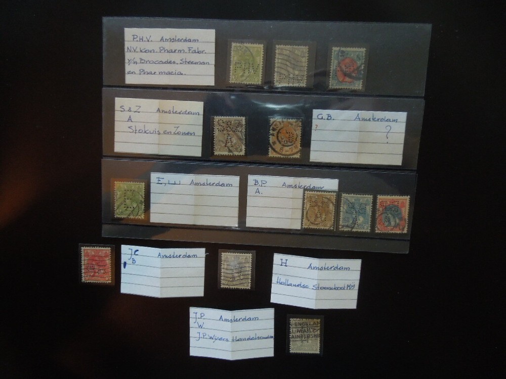 G1753 NETHERLANDS   Amsterdam   perfins