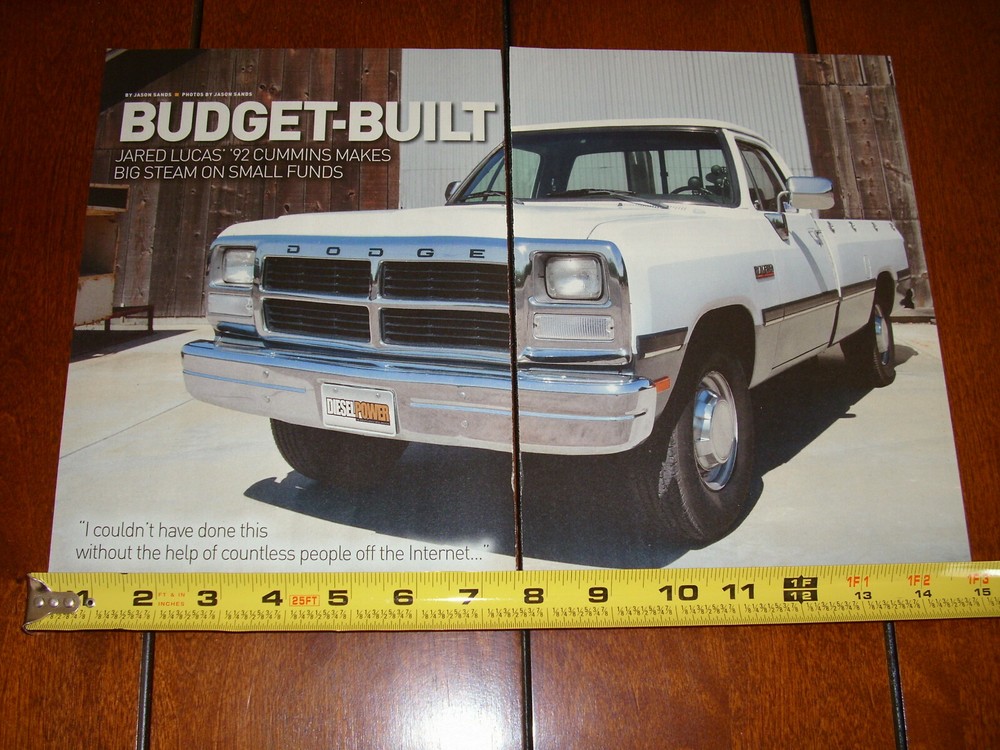 1992 DODGE D250 CUMMINS ORIGINAL 2014 ARTICLE