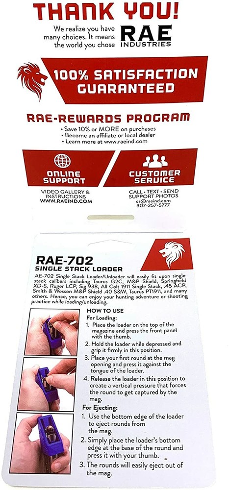 RAEIND Universal Camouflage Speed Loader For All Single Stack Magazines