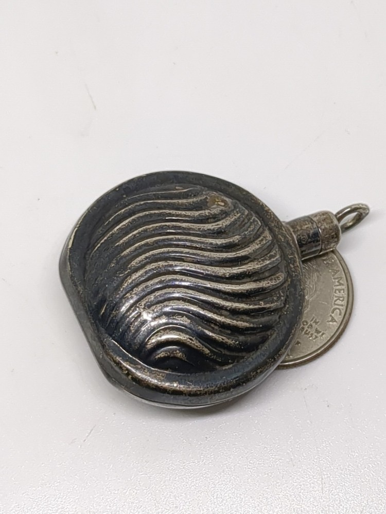 Vintage Sterling Silver 925 Textured Perfume Bottle