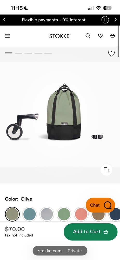Stokke Yo-yo Bag Olive