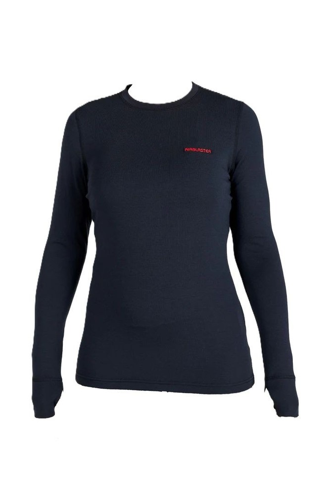 Airblaster Base Layer Top Women's Shirt, Black, Medium