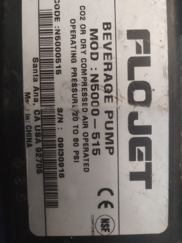 Flojer Beverage Pump Model N5000-515