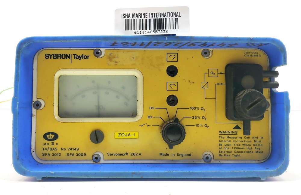 Servomax Sybron 3951-2529 Oxygen Analyzer T4/Bas