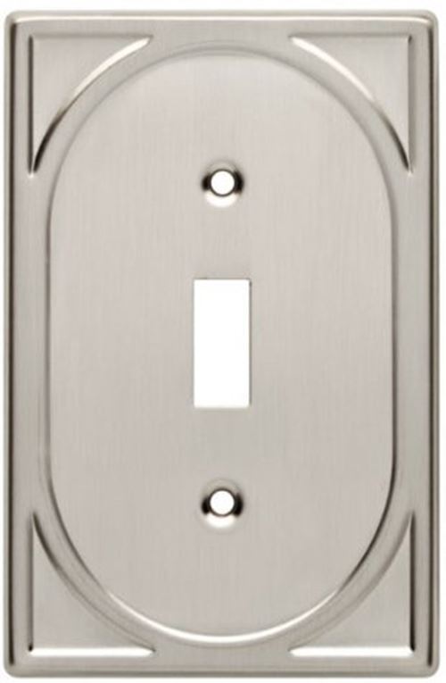 Cambray Single Switch Wall Plate - Satin Nickel