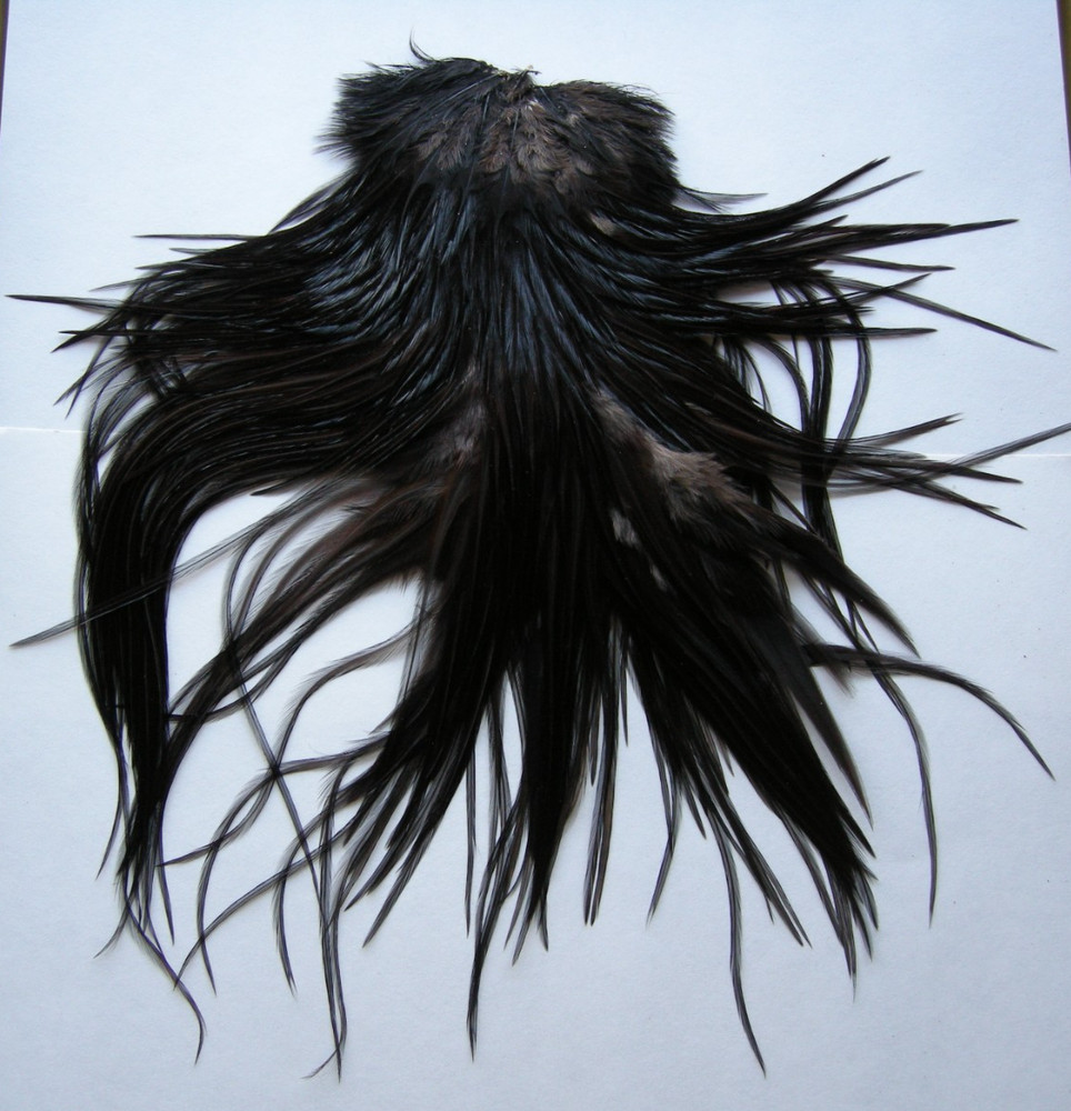 DYED CHOCOLATE BROWN SADDLE -UNKNOWN ORIGIN and GRADE