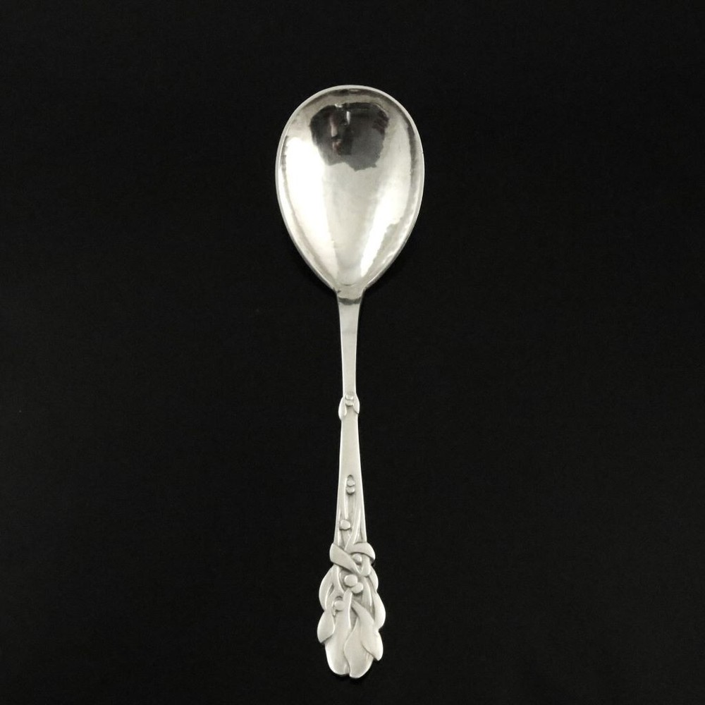Heimbürger Silver Sugar Spoon  - Mistletoe / Mistelten