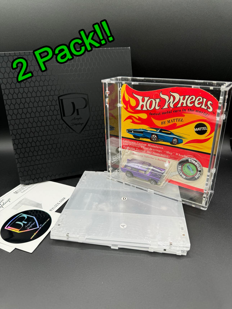 Diamond Protector Hot Wheels Original Redline Acrylic Display 2 Pack