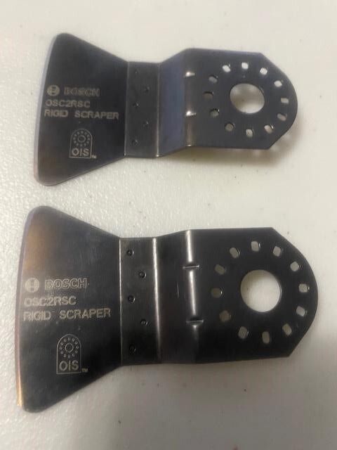 BOSCH OSC2RSC 2" HCS RIGID SCRAPER BLADE FOR MULTI TOOL 2PCS. BULK
