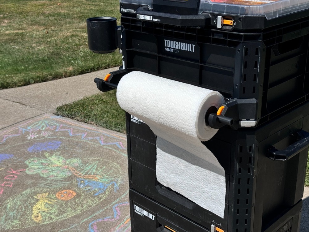 TOUGHBUILT Grommets for Towel Holder STACKTECH, NEW tool for carpenter.