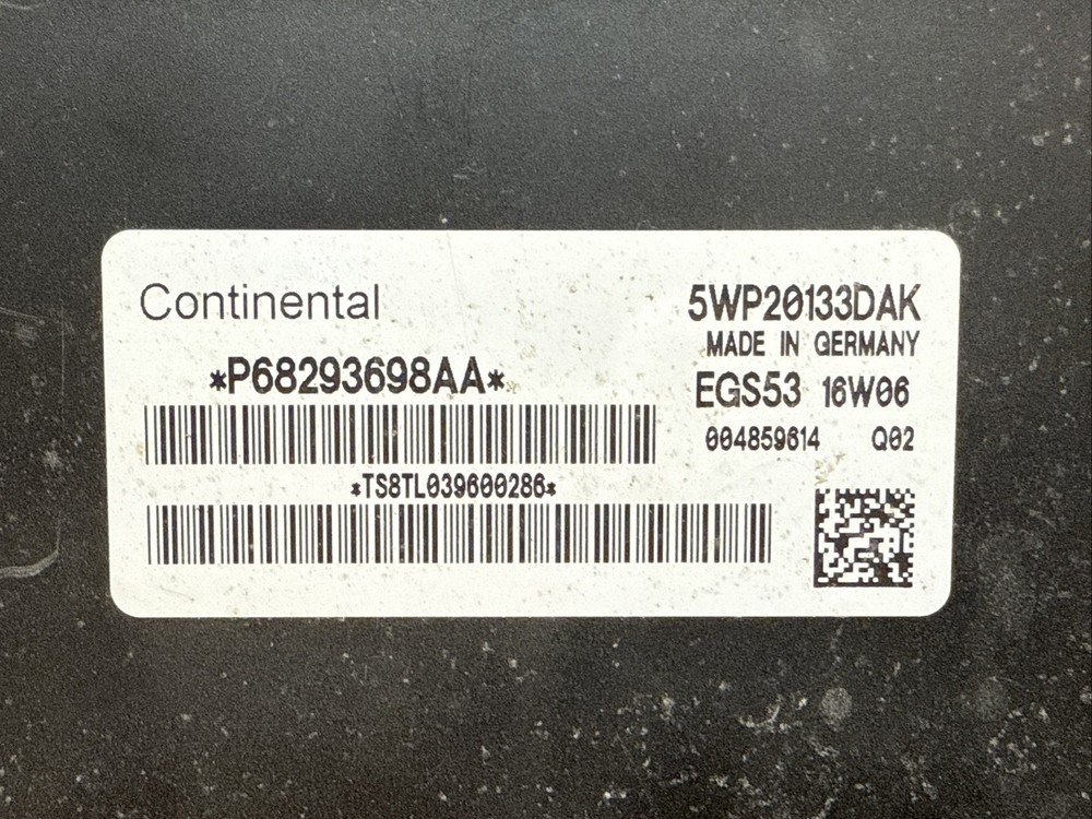16 Dodge Charger 5.7L AWD Transmission Computer Control Module Unit P68293698AA