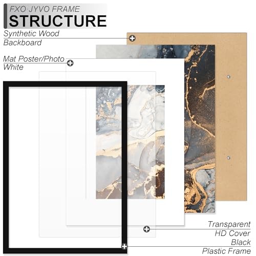 Picture Frames Pack/Black/AModern Style, Lightweight, Wall Mount, A3/A4 3