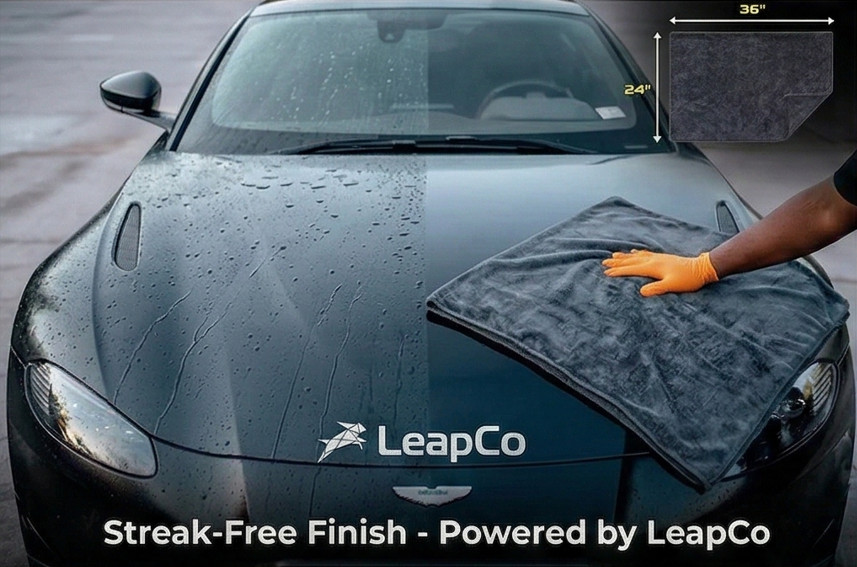 Twisted Loop Microfiber Car Drying Towel Large Auto Detailing Scratch Free 1300G