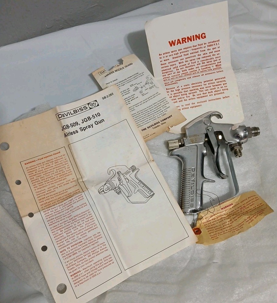DeVILBISS SPRAY GUN JGB-509 MADE IN U.S.A.