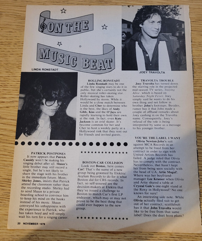 (4) Linda Ronstadt Clippings