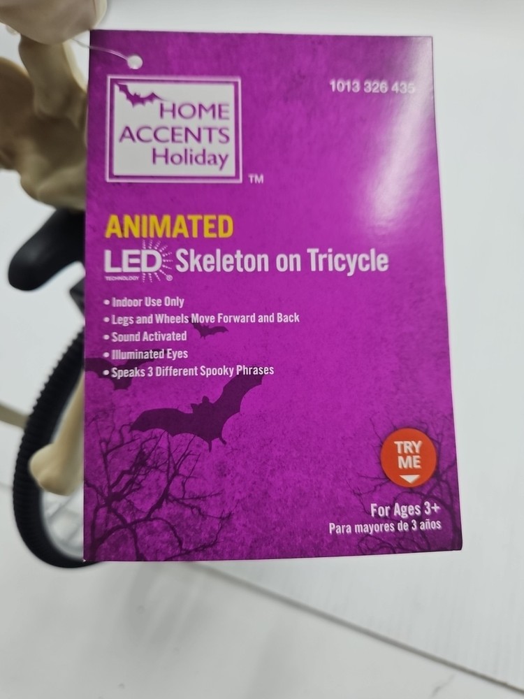 Animated Led Skeleton On Tricycle [79]