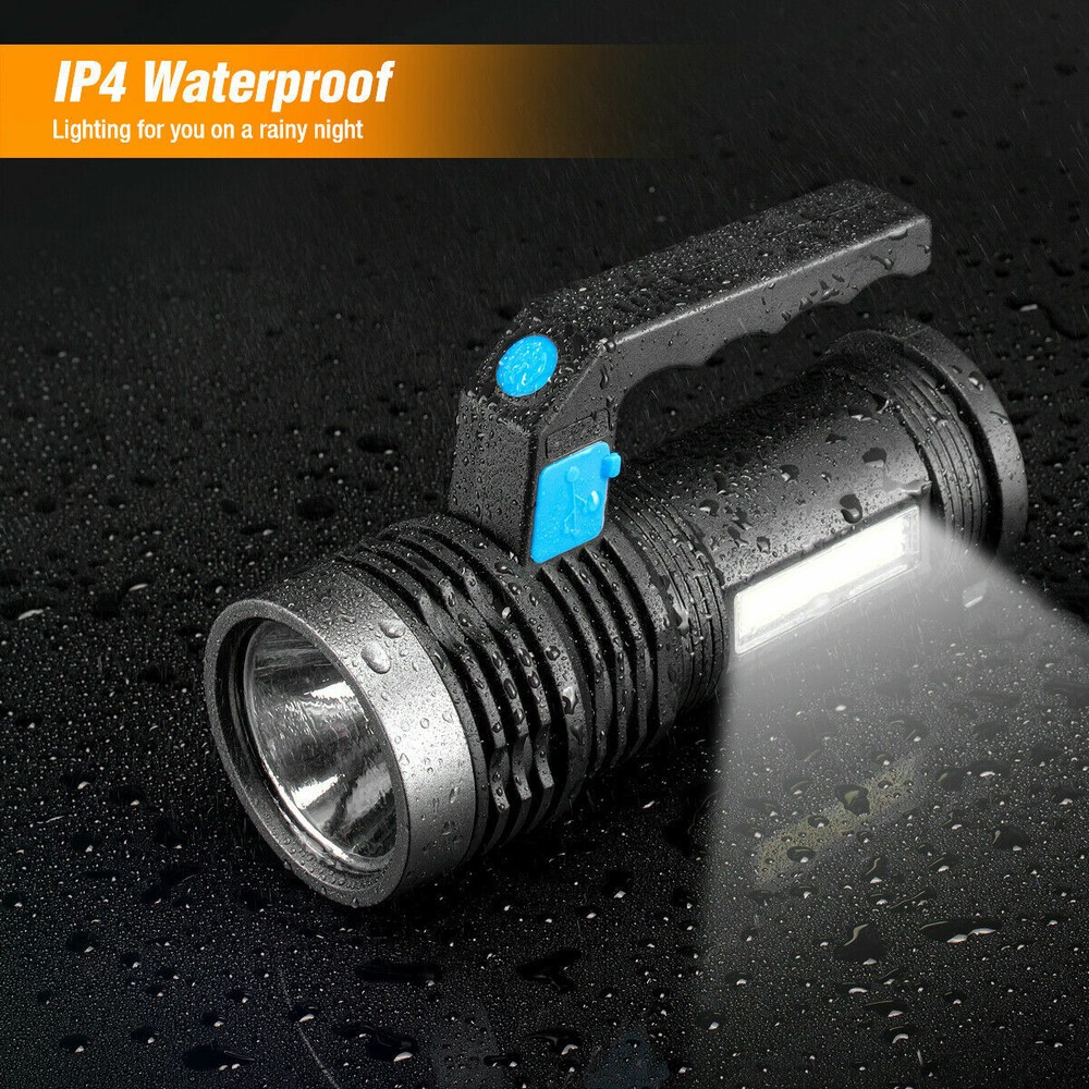 Rechargeable Searchlight Portable Super Bright Handheld Spotlight Flashlight